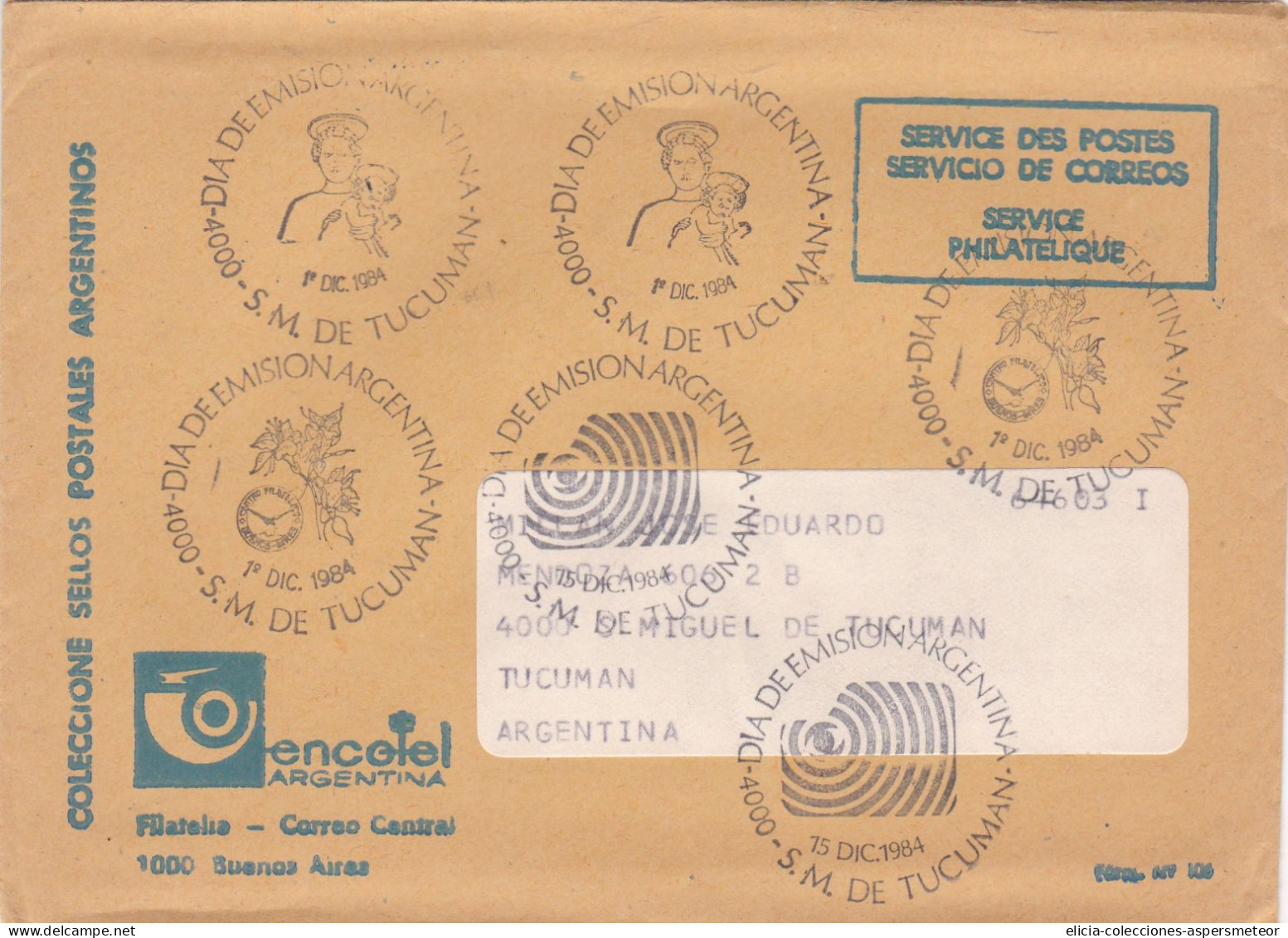 Argentina - 1984 - Booklet - Collection Of Argentine Postage Stamps ENCOTEL - Philatelique Service - Caja 30 - Markenheftchen