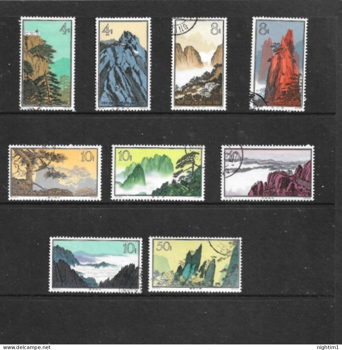 CHINA COLLECTION. HWANGSHAN LANDSCAPES. USED. - Gebraucht