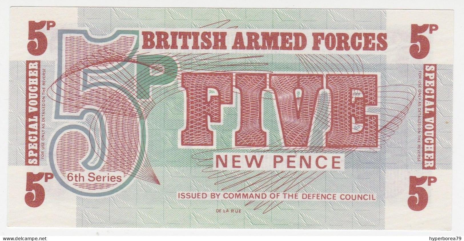 Great Britain BAF P M47 - 5 New Pence 1972 6th Series - UNC - British Armed Forces & Special Vouchers