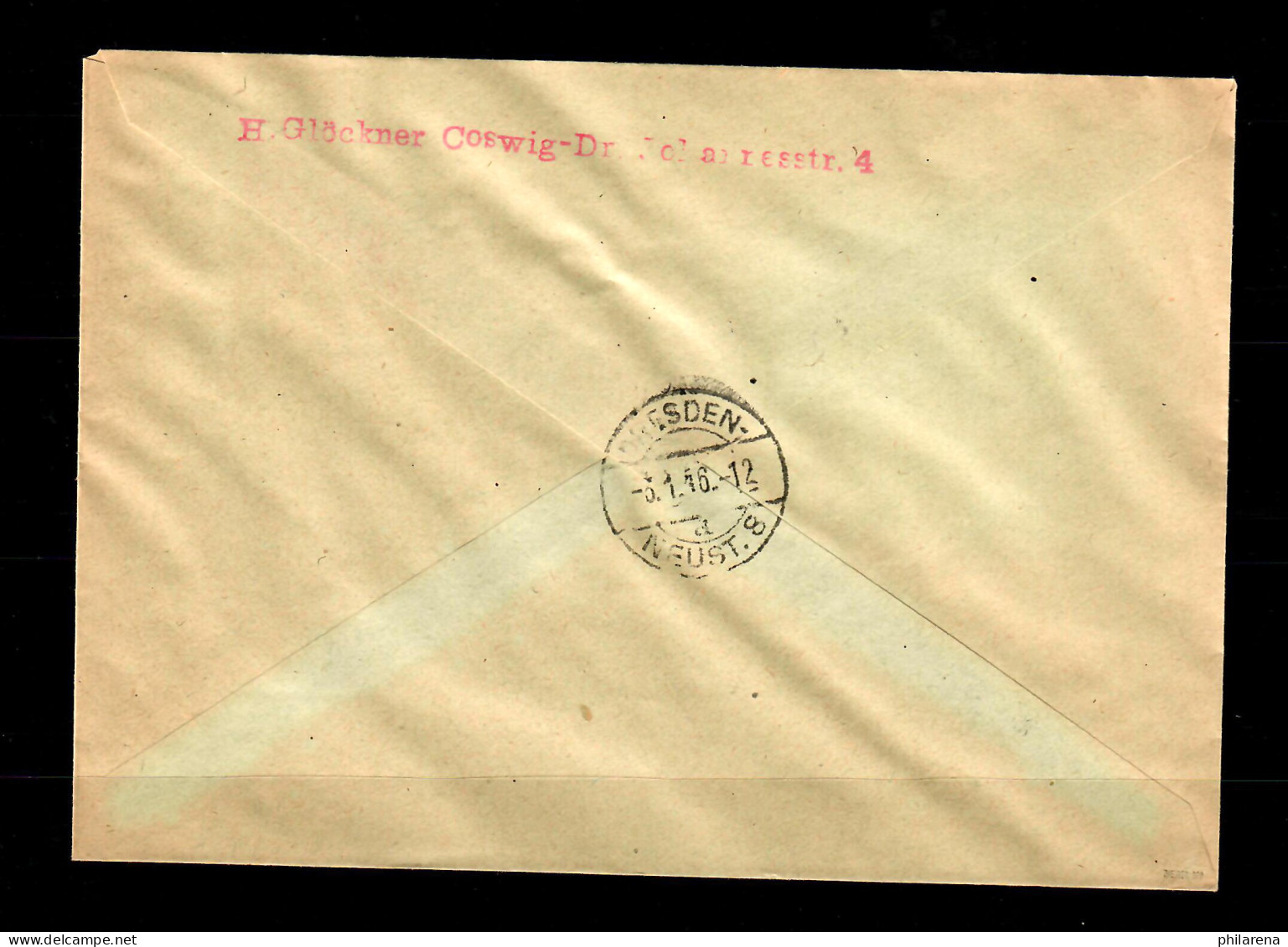 Lokalausgabe Meißen: MiNr. 38B, Auf R-Brief Nach Dresden, BPP Signatur - Lettres & Documents