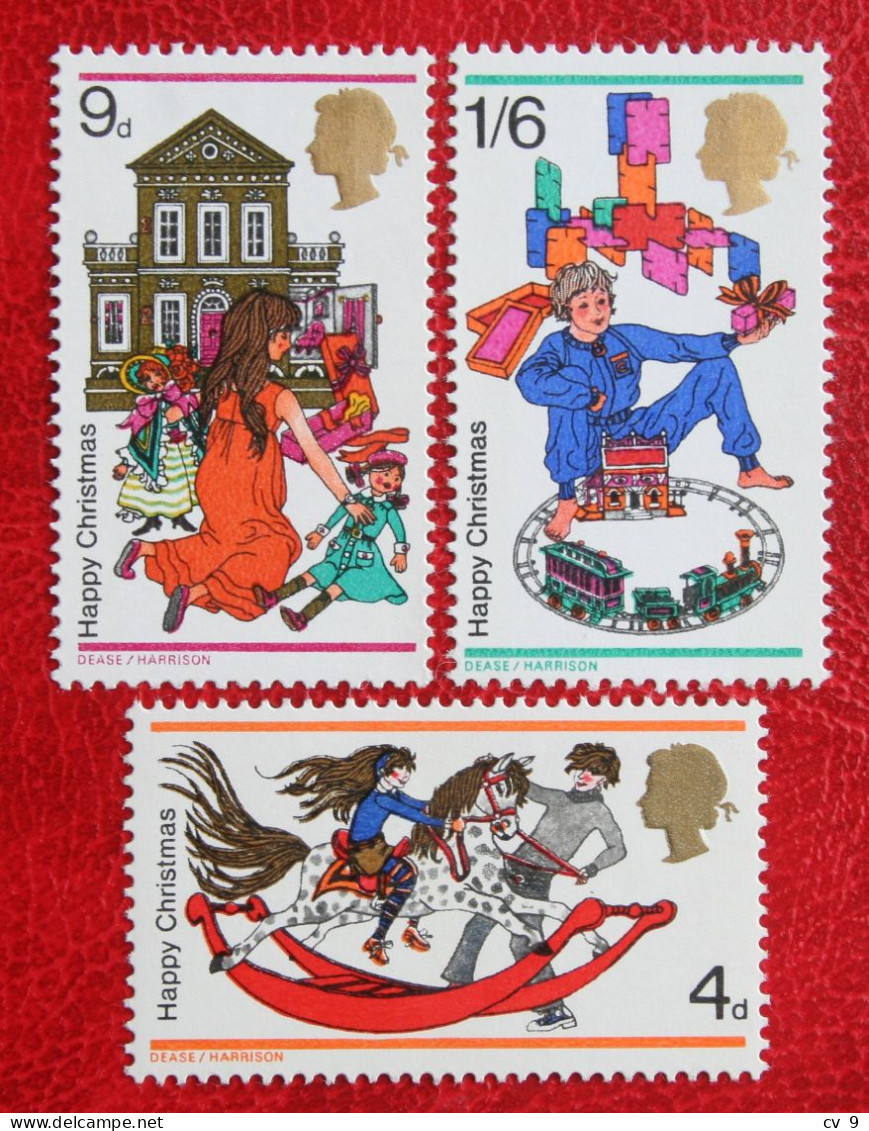 Natale Weihnachten Xmas Noel Kerst (Mi 493-495 Yv 546-548) 1968 POSTFRIS MNH ** ENGLAND GRANDE-BRETAGNE GB GREAT BRITAIN - Unused Stamps