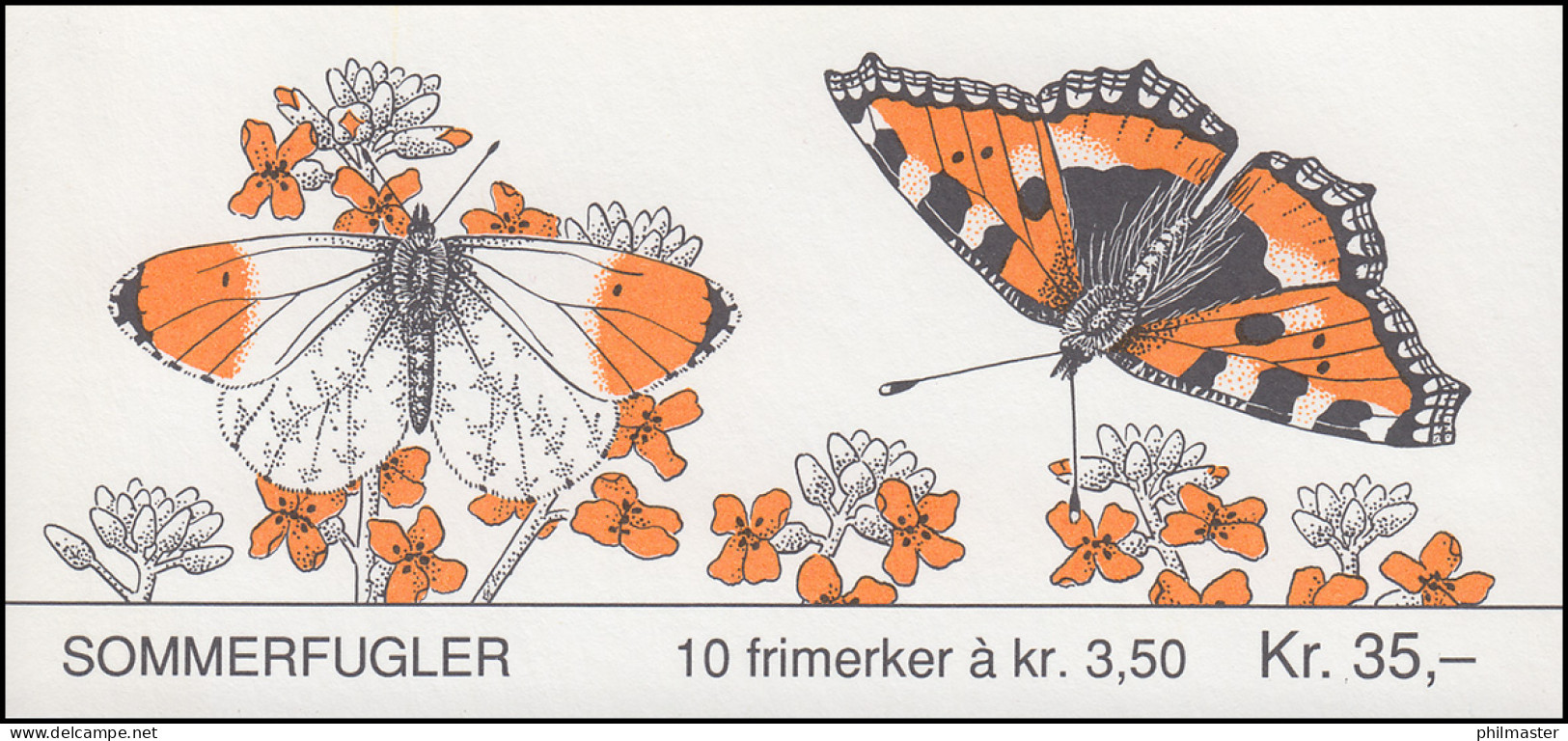 Norwegen Markenheftchen 20 Schmetterlinge Butterflies Sommerfugler 1993, ** - Booklets