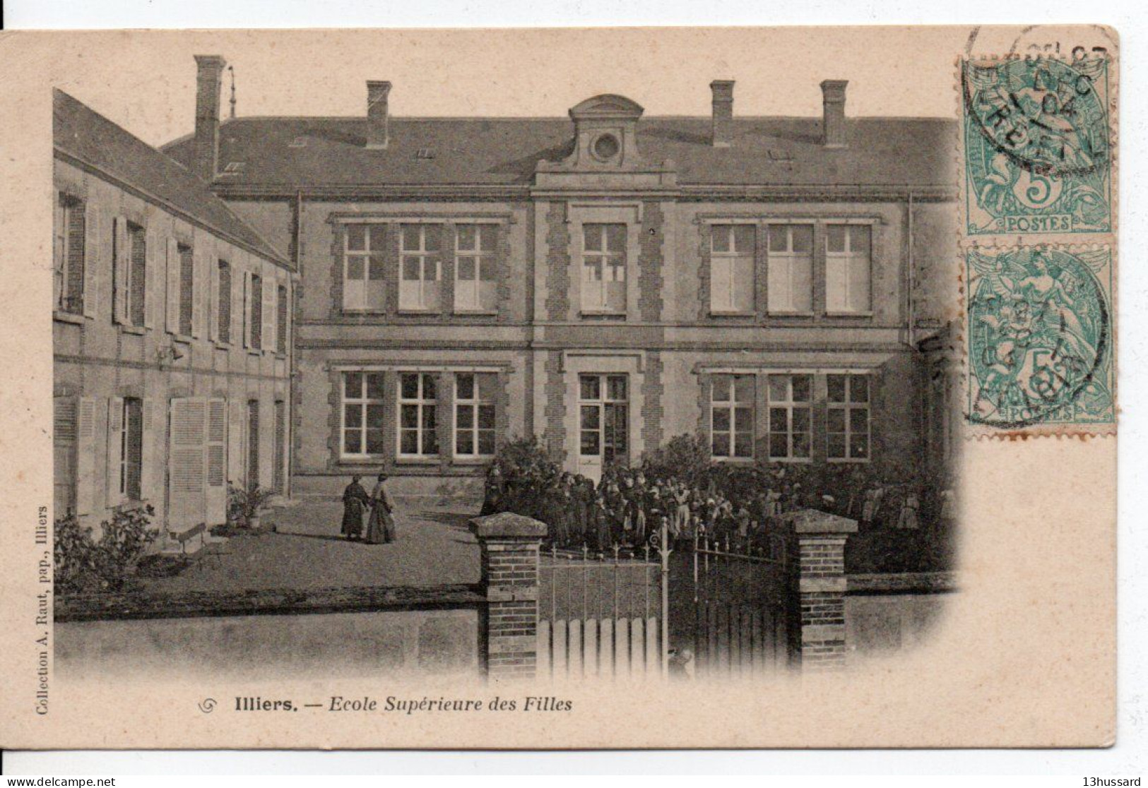 Carte Postale Ancienne Illiers - Ecole Supérieure Des Filles - Illiers-Combray