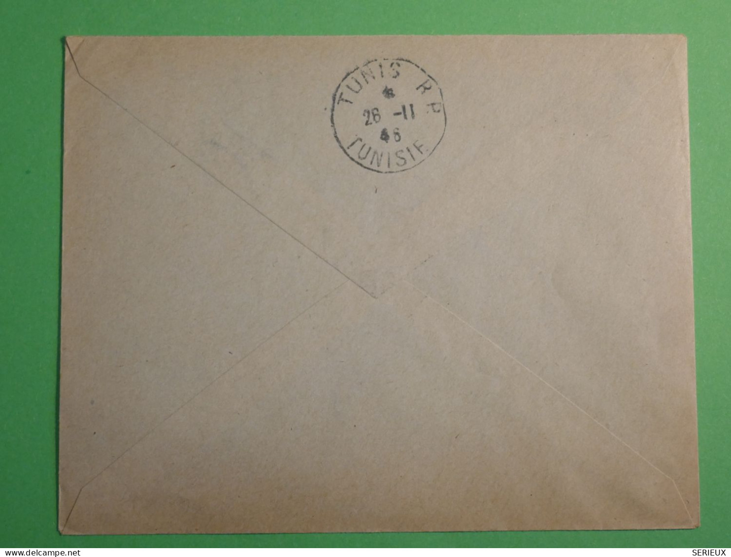 DN1 PARIS  LETTRE  1948 TUNIS  ++AEROPHILIE ++AFF. INTERESSANT +++ - 1927-1959 Brieven & Documenten