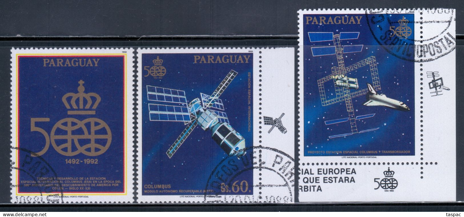 Paraguay 1989 Mi# 4281 Used - Columbus Space Station - América Del Sur