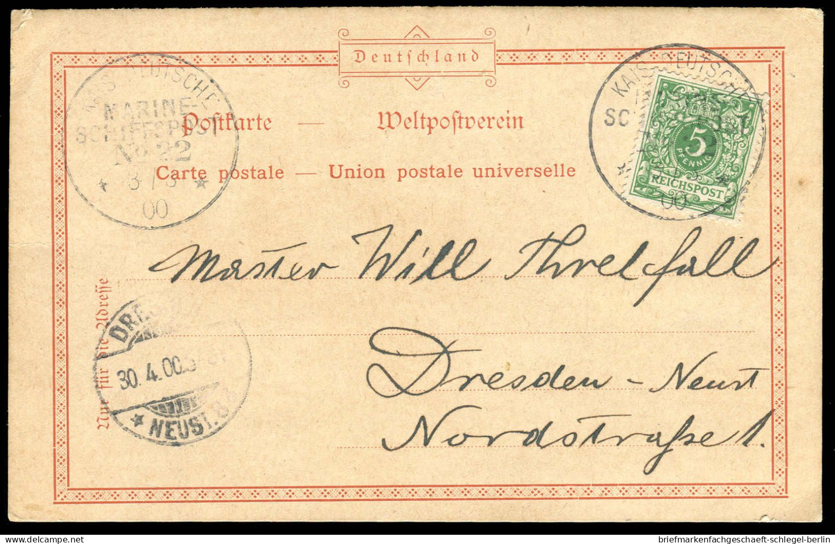 Deutsche Kolonien Kamerun, 1900, DR46 C, Brief - Kamerun