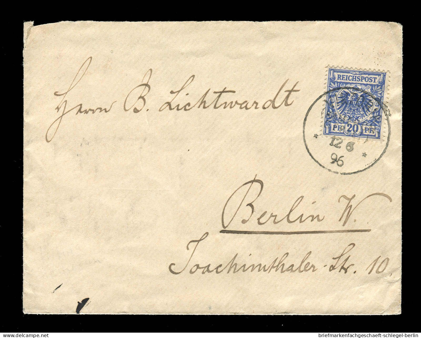 Deutsche Kolonien Kamerun, 1896, V48 D, Brief - Kamerun
