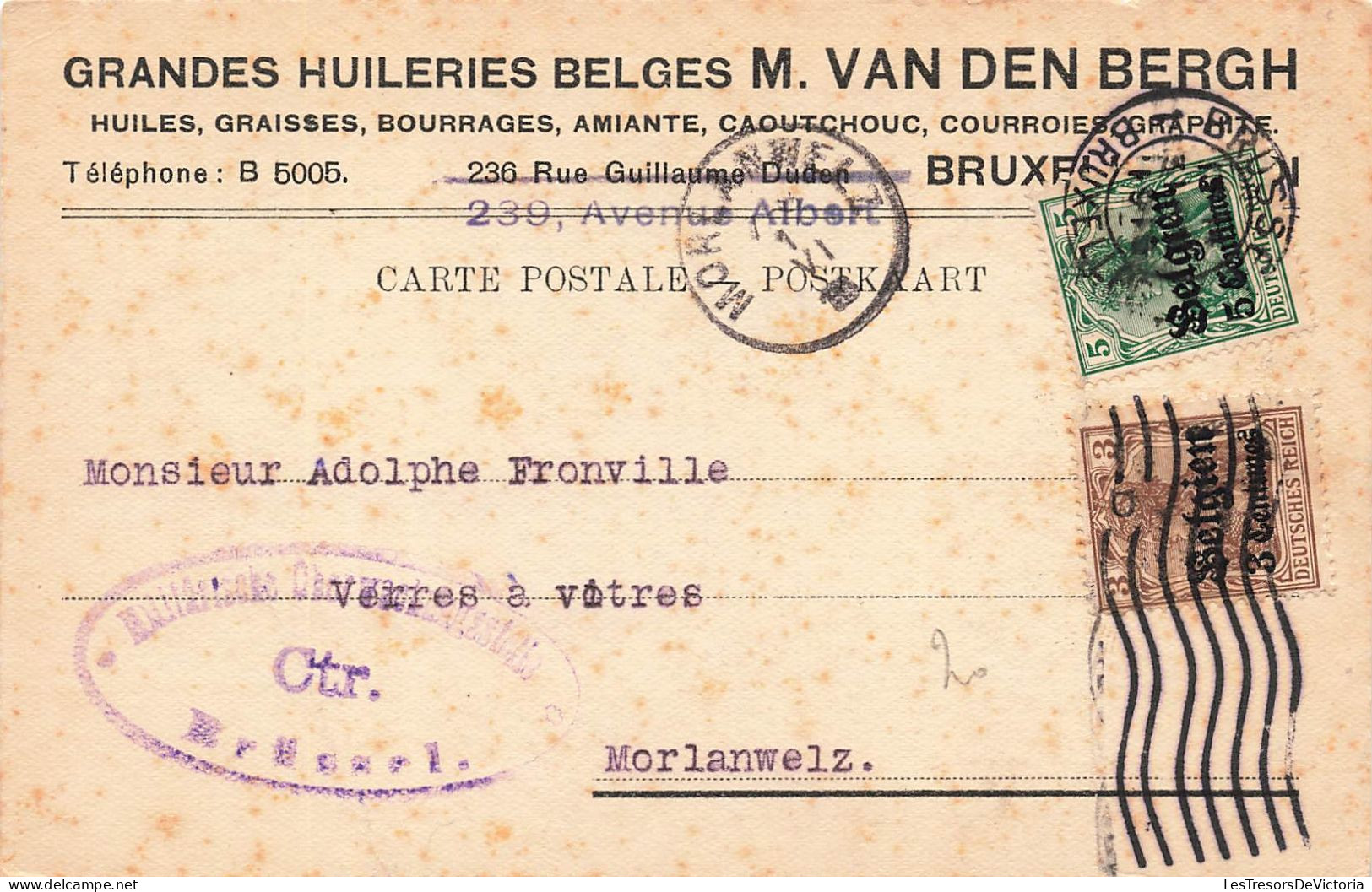 BELGIQUE - Morlanwelz - Grandes Huileries Belges - Carte Postale Ancienne - Morlanwelz