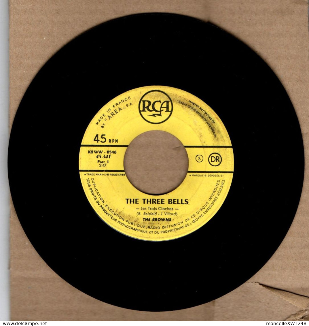 The Browns - 45 T SP The Three Bells (1959) - Disco & Pop