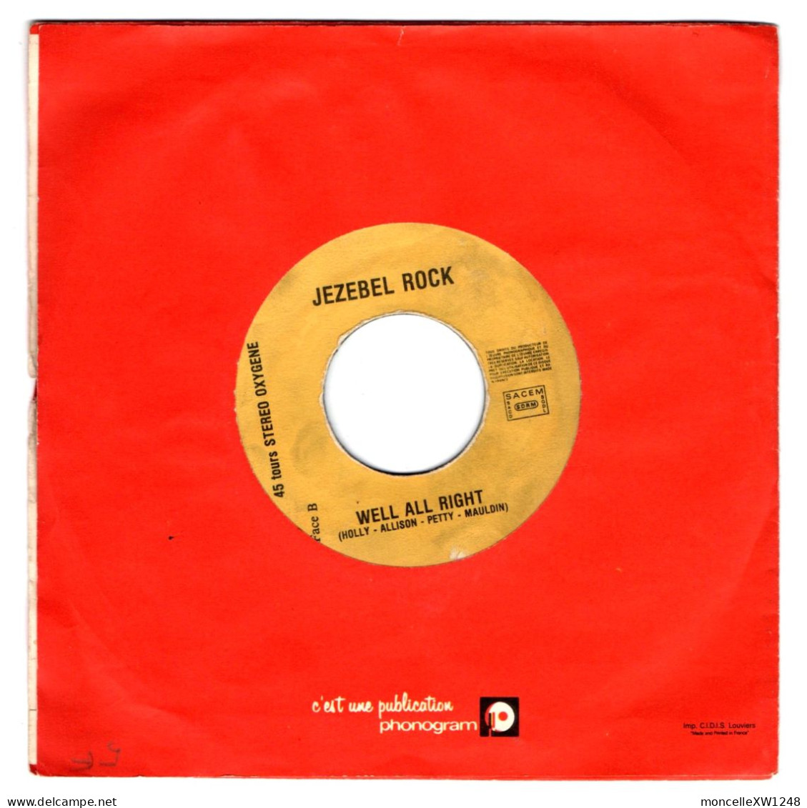 Jezebel Rock - 45 T SP Teenage Queen (1979) - Disco & Pop