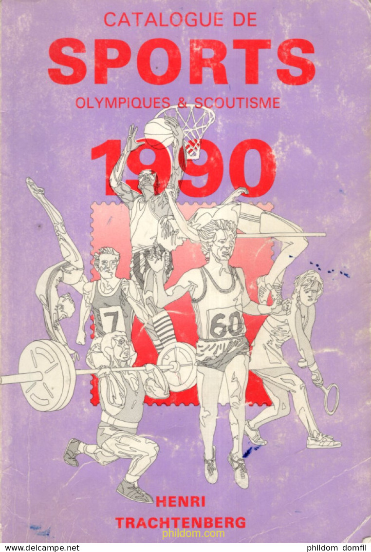 Catalogue Sports Olympiques & Scoutisme 1990 De Henri Trachtenberg - Motivkataloge