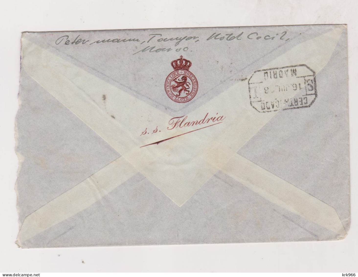 SPANISH MOROCCO 1928 TANGER Registered Cover To Austria - Maroc Espagnol