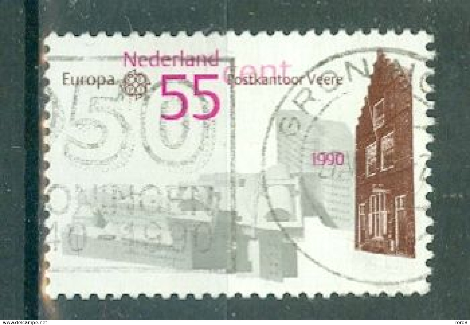 PAYS-BAS - N°1355 Oblitéré - Europa. Edifices Postaux. - 1990