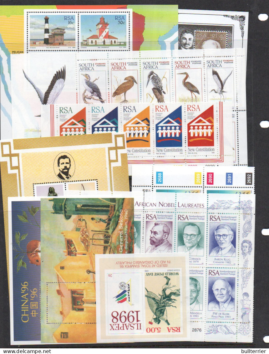 SOUTH AFRICA - MNH SELECTIONS OF STAMPS, SETS, AND S/SHEETS ,MINT NEVERIHNGED, SG CAT £161 - Ungebraucht