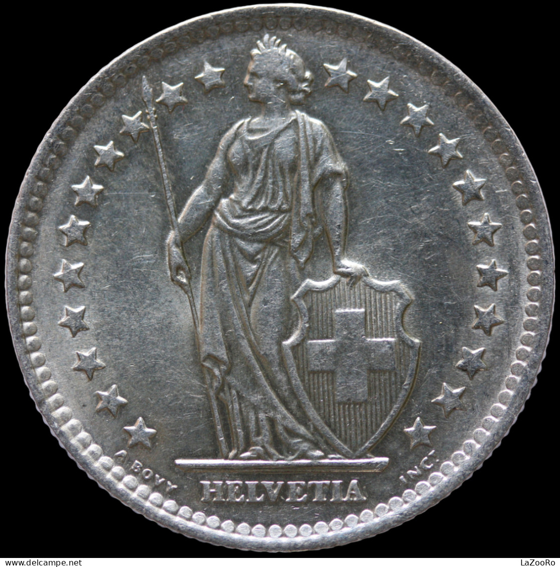 LaZooRo: Switzerland 2 Francs 1963 UNC - Silver - 2 Francs