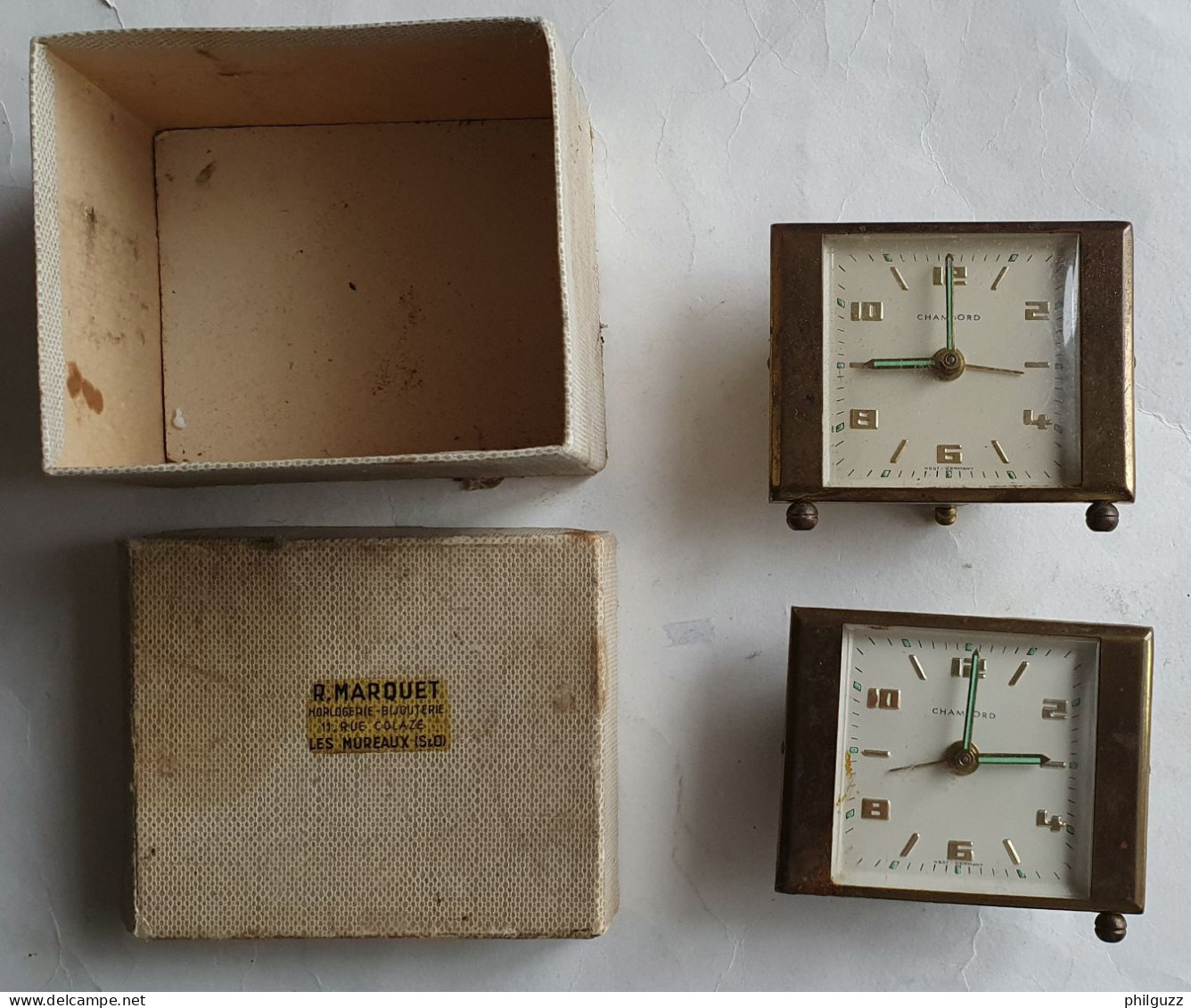 Lot 2 REVEILS CHAMBORD REVEIL POUR PIECES OU A RESTAURER En L'état - Alarm Clocks