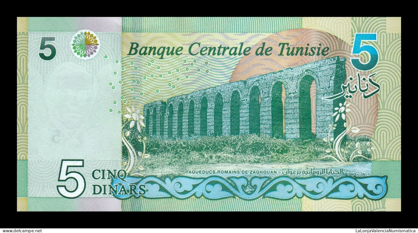 Túnez Tunisia 5 Dinars 2022 Pick 98 Sc Unc - Tunisia