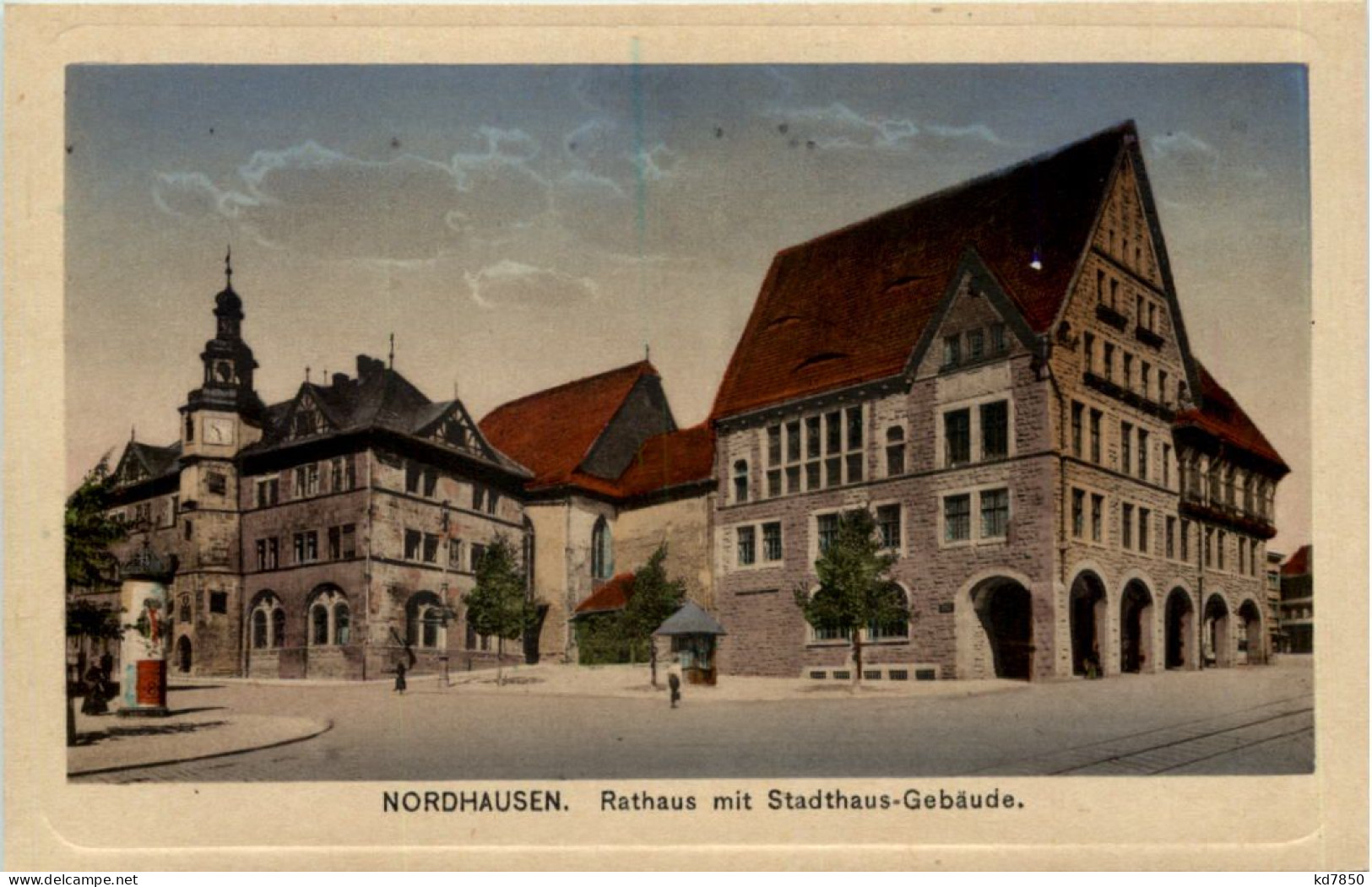 Nordhausen - Rathaus Mit Stadthaus-Gebäude - Nordhausen