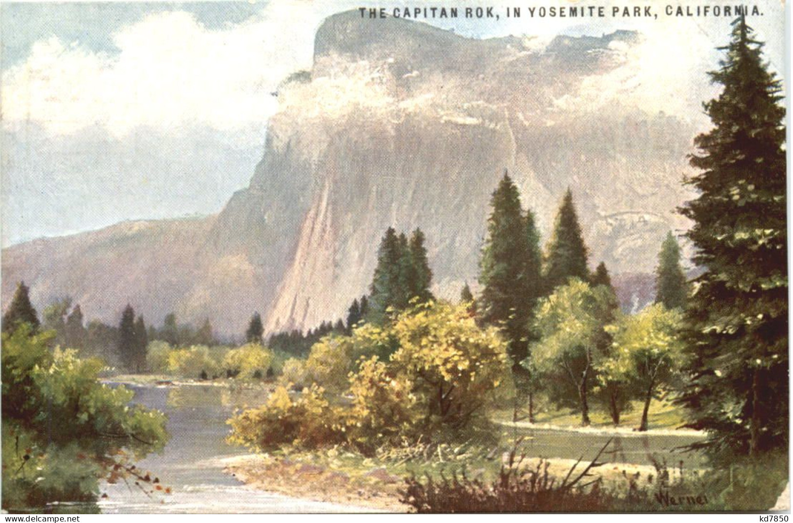 California - Yosemite Park - Künstler Ak Werner - Yosemite