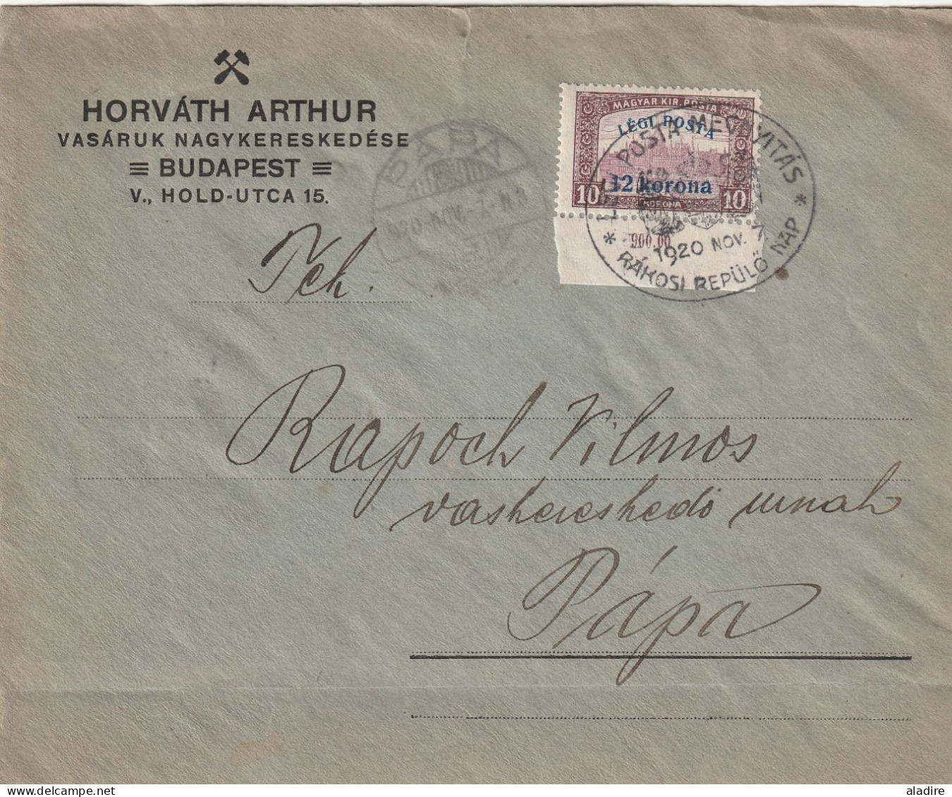 1914 / 1951 - HONGRIE - MAGYAR POSTA - lot de 12 enveloppes  et cartes  - 24 scans