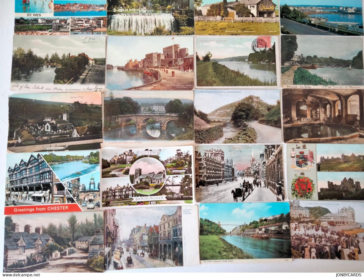 Dèstockage-United Kingdom Lot Of 80 Colour Postcards From 1904.#35 - Collections & Lots