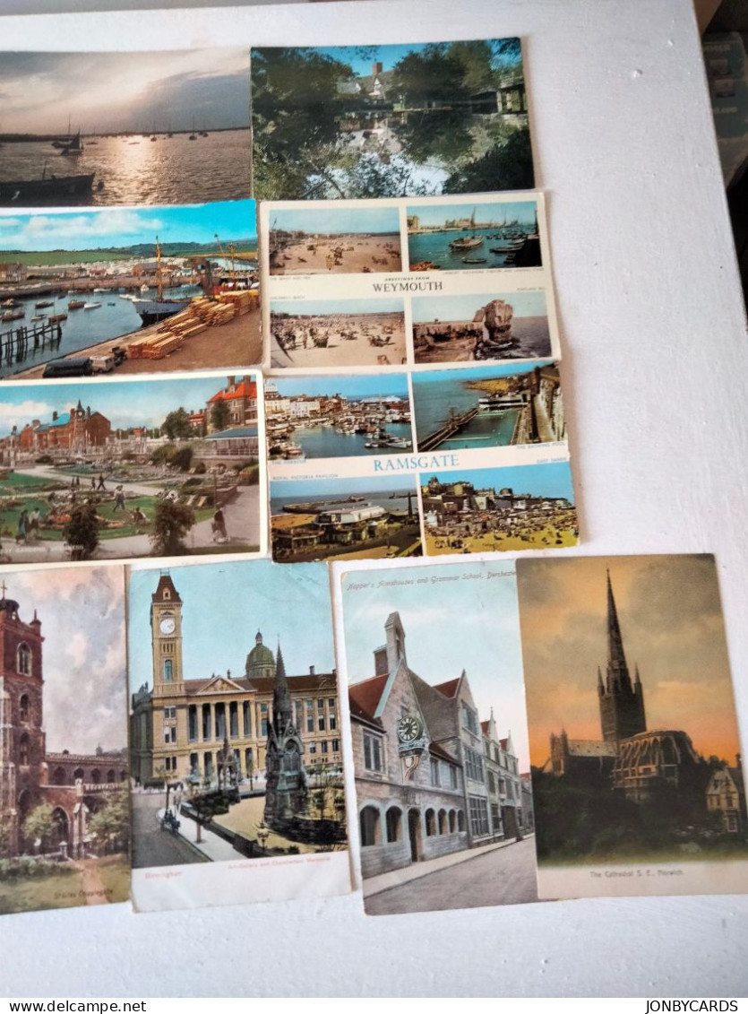 Dèstockage-United Kingdom Lot of 80 Colour Postcards from 1904.#35