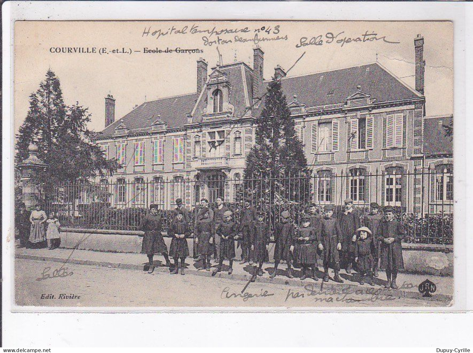 COURVILLE: école De Garçons - état - Courville