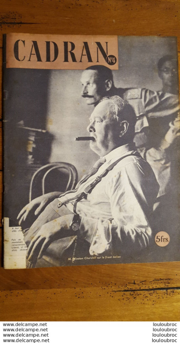 CADRAN N°4 CHURCHILL SUR LE FRONT ITALIEN  JOURNAL DE 30 PAGES - 1939-45