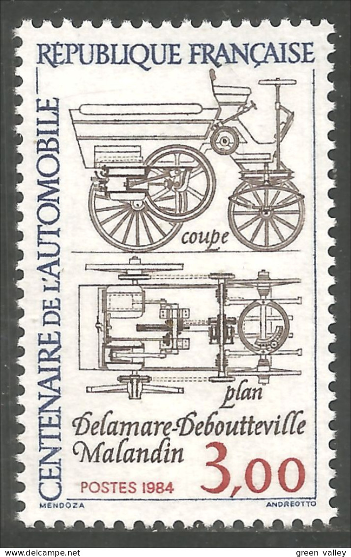 353 France Yv 2341 Centenaire Automobile Car Centenary Auto MNH ** Neuf SC (2341-1c) - Sonstige (Land)