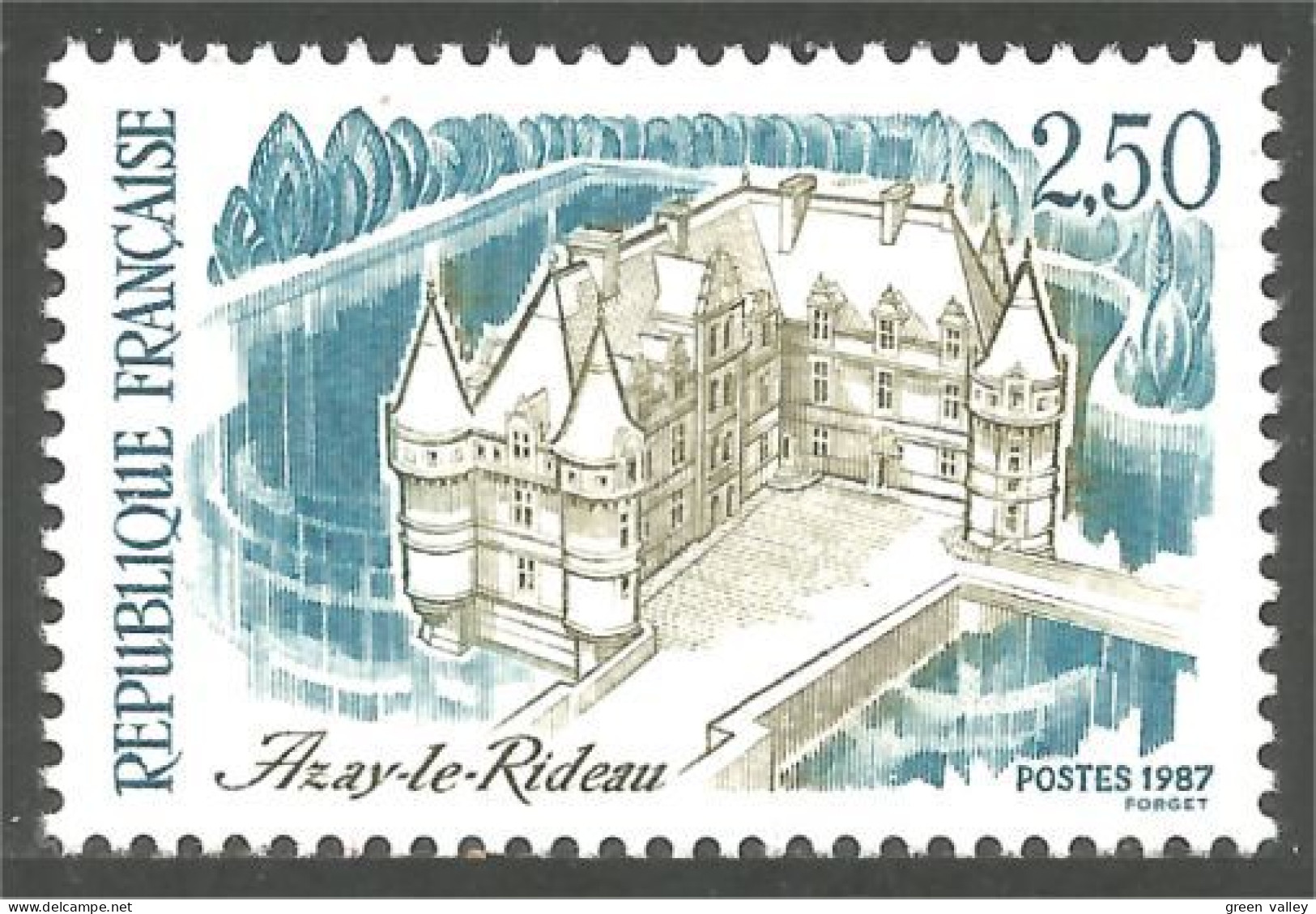 354 France Yv 2464 Chateau Azay Le Rideau Castle Castillo MNH ** Neuf SC (2464-1c) - Monumenten