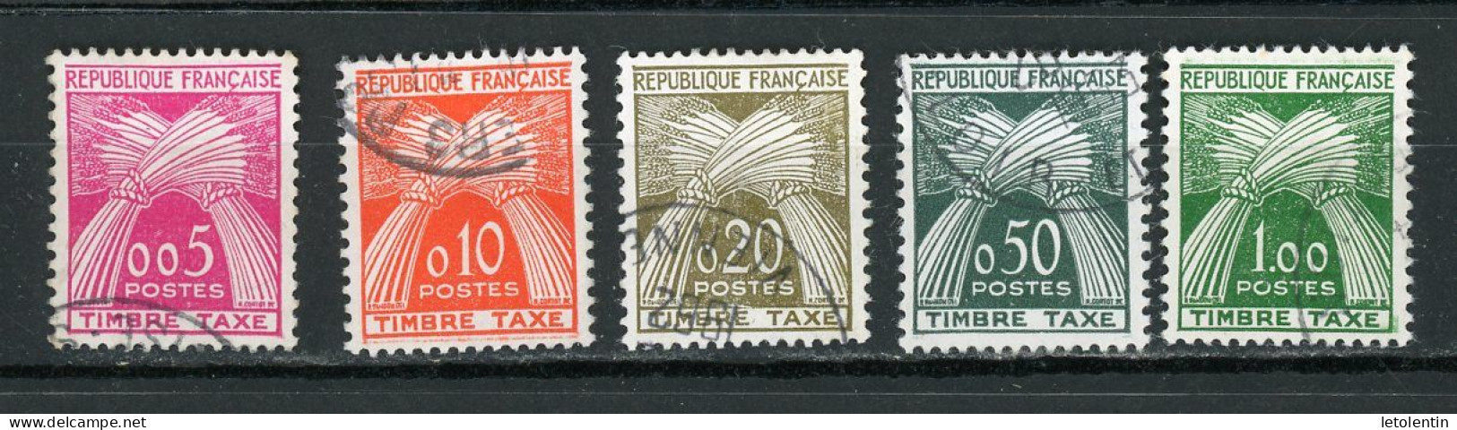 FRANCE - TAXE - N° Yvert 90/94 Obli. - 1960-.... Used