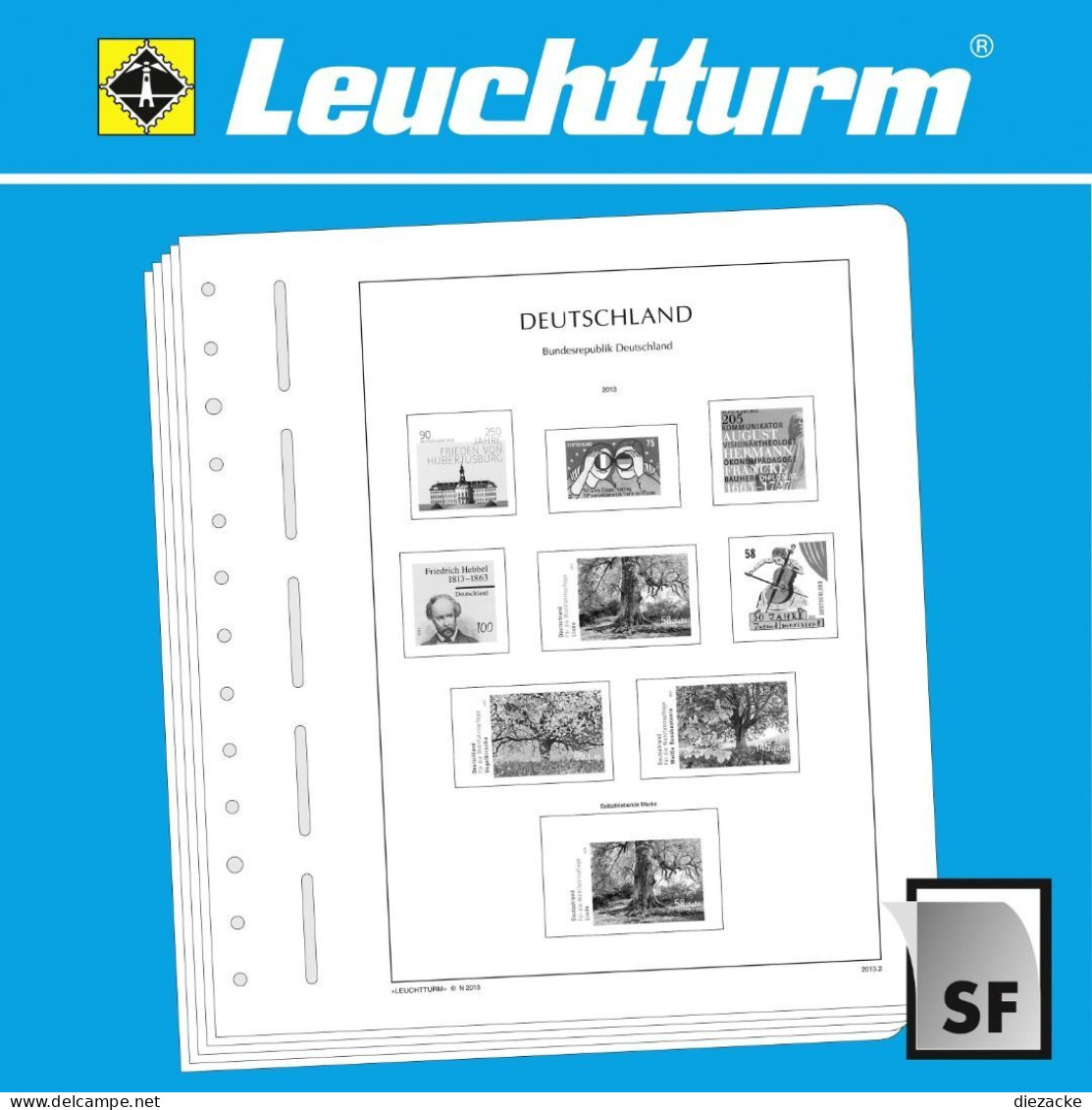 Leuchtturm Blankoblätter Für Selbstklebende ATM BRD (5er Pack) 361339 Neu ( - Vierges