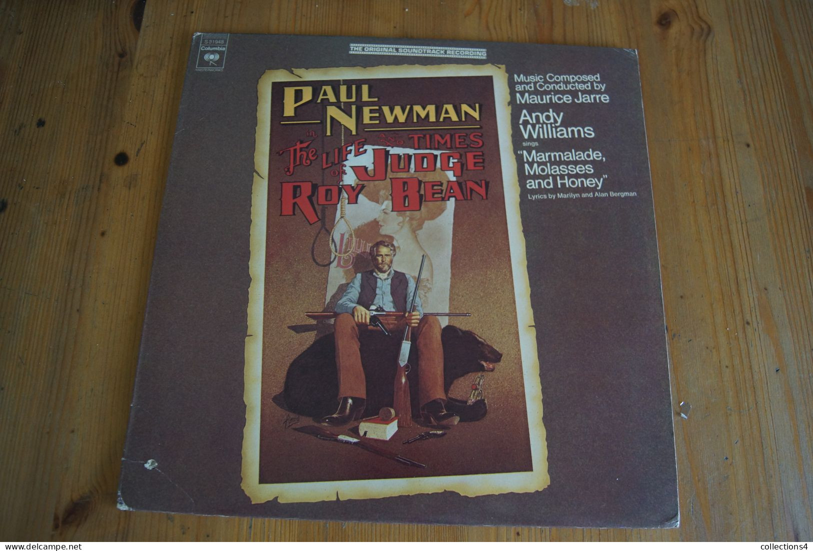 THE LIFE OF JUDGE ROY BEAN MAURICE JARRE ANDY WILLIAMS PAUL NEWMAN RARE LP AMERICAIN DU FILM   1973 - Soundtracks, Film Music