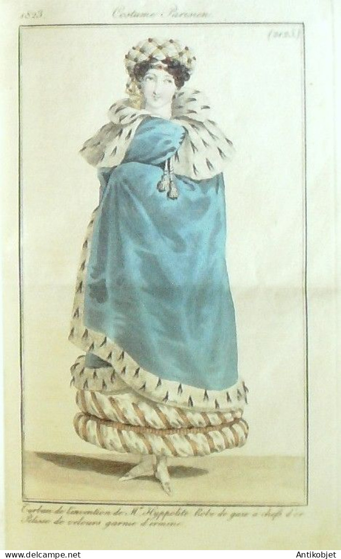 Journal Des Dames & Des Modes 1823 Costume Parisien Année Complète 84 Planches Aquarellées - Etchings