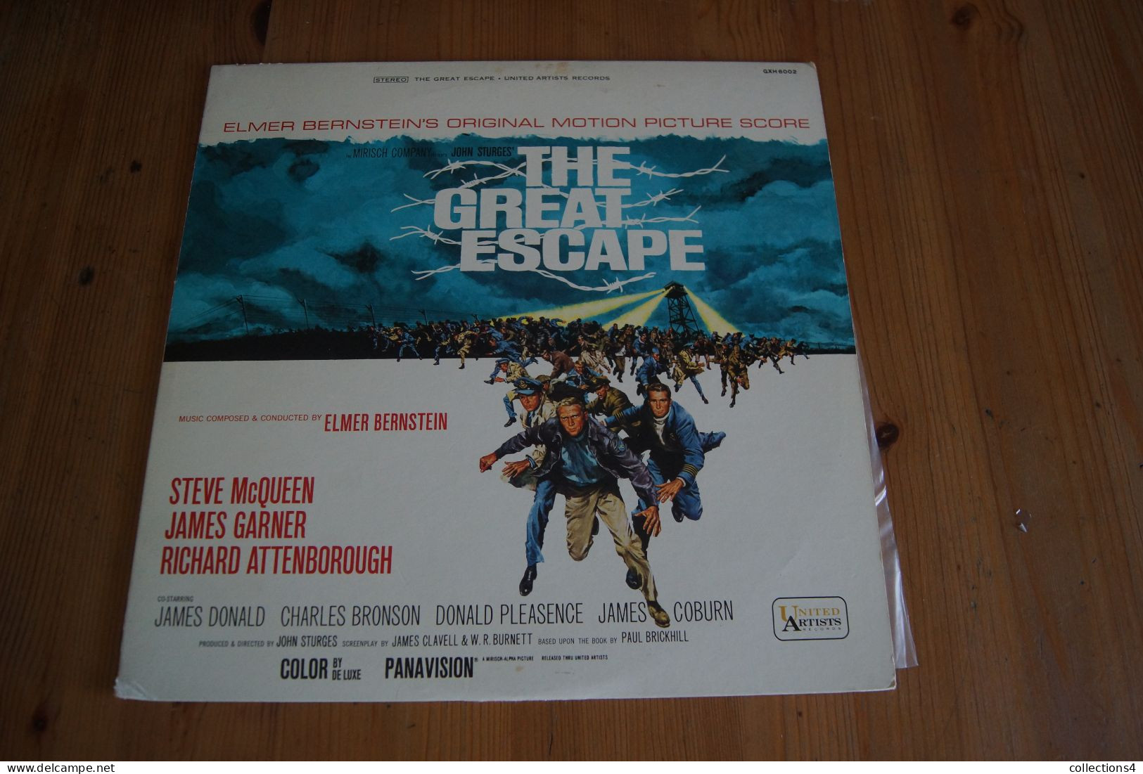 THE GREAT ESCAPE ELMER BERNSTEIN STEVE MC QUEEN JAMES  GARNER R ATTENBOROUGH RARE LP JAPONAIS DU FILM   1975 VALEUR+ - Musique De Films