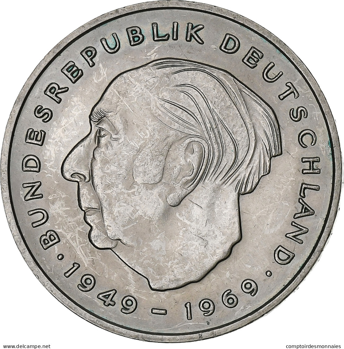 République Fédérale Allemande, 2 Mark, 1973, Munich, Copper-Nickel Clad - 2 Marchi