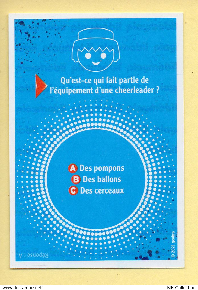 Carte Playmobil N° 2 / Cameraman / VIDEO / Le Monde Du Sport / Carrefour Market - Autres & Non Classés