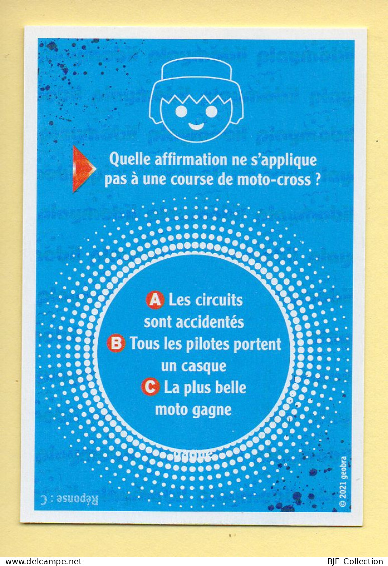 Carte Playmobil N° 3 / Photographe / PHOTOS / Le Monde Du Sport / Carrefour Market - Andere & Zonder Classificatie
