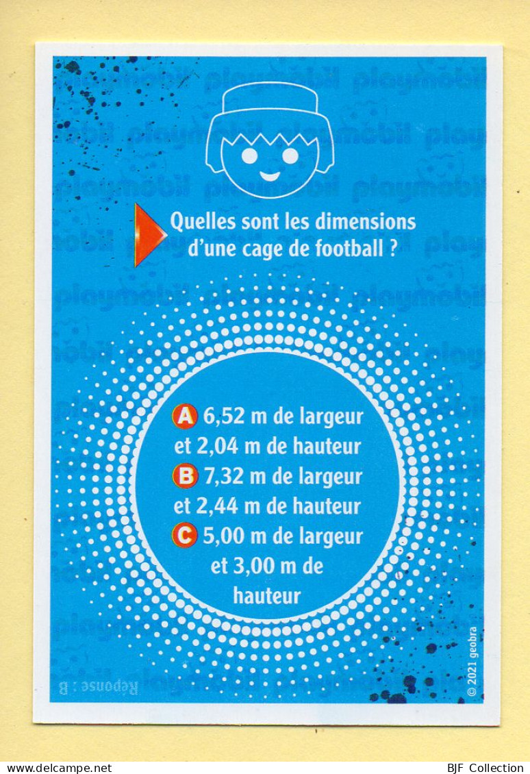 Carte Playmobil N° 69 / Pouvoir / VIANDE / Le Monde Du Sport / Carrefour Market - Otros & Sin Clasificación