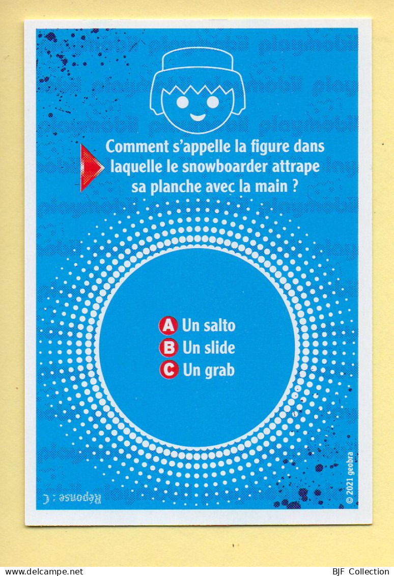 Carte Playmobil N° 95 / Pêche Sportive / Pierre / Le Monde Du Sport / Carrefour Market - Other & Unclassified