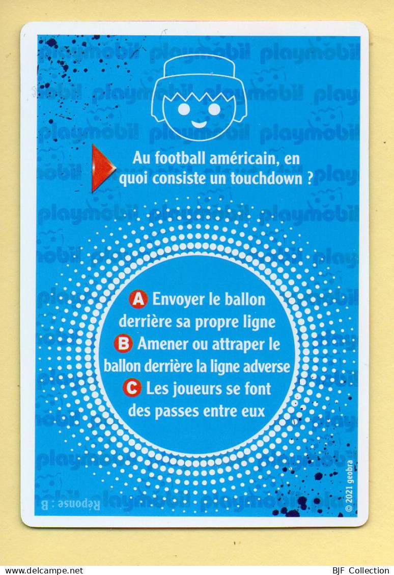 Carte Playmobil N° 15 / 3D / Arbitre / COUP FRANC / Le Monde Du Sport / Carrefour Market - Autres & Non Classés