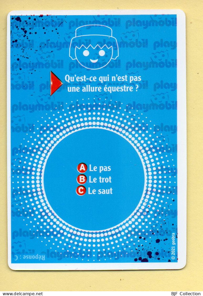 Carte Playmobil N° 38 / 3D / Fitness / Inès / Le Monde Du Sport / Carrefour Market - Other & Unclassified