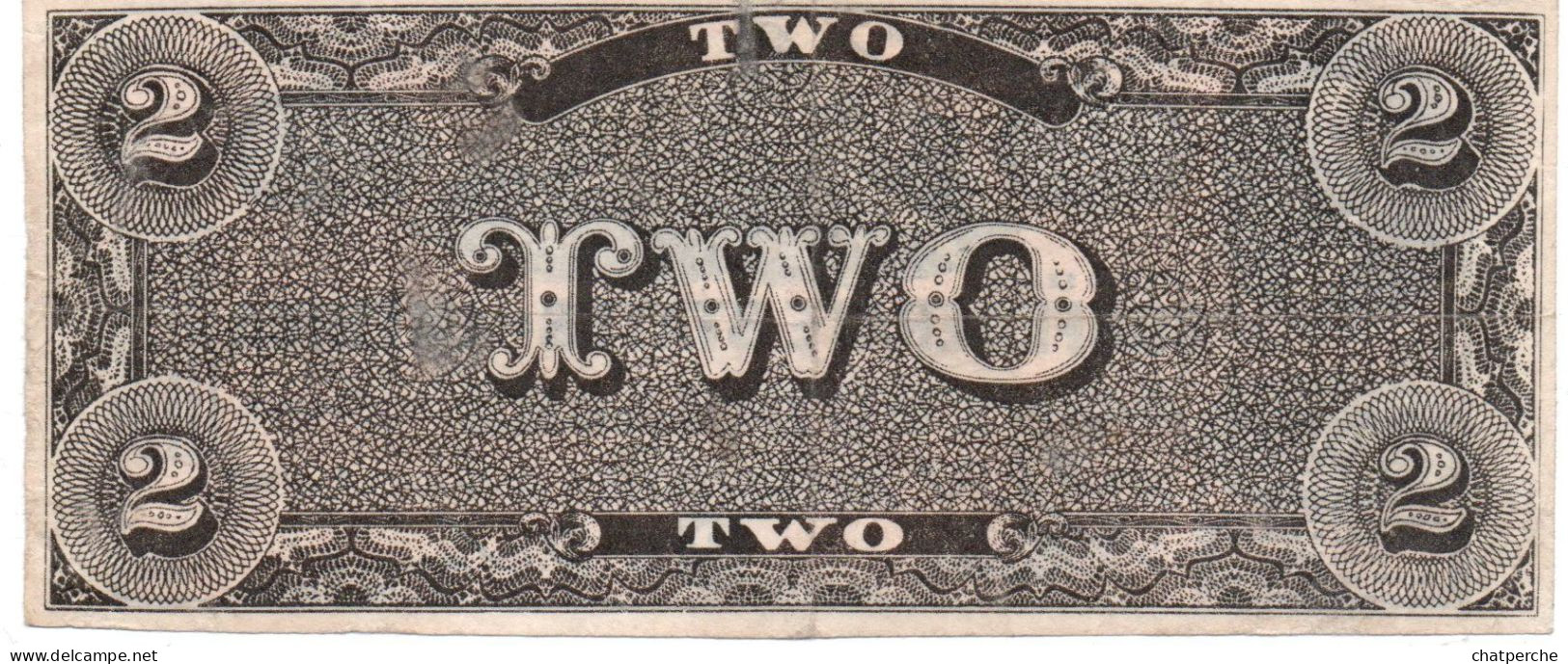 POUR COLLECTIONNEUR FAUX-BILLET FAKE 2 TWO DOLLARS THE CONFEDERATE UNITED STATES OF AMERICA - Sets & Sammlungen