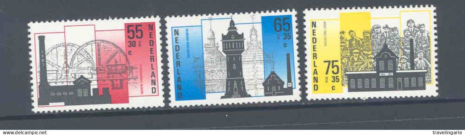 Netherlands  1987 Architecture Industirelle/Industiral Architecture NVPH 1372/74 Yvert 1285/87 MNH - Neufs