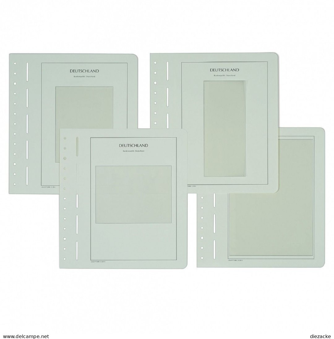 Leuchtturm Blankoblätter Für Zehnerbogen ZB4 (10er Pack) 330072 Neuwertig (VD744 - Vierges