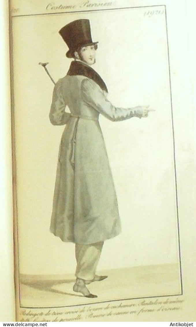 Journal des Dames & des Modes 1820 Costume Parisien Année complète 83 planches aquarellées