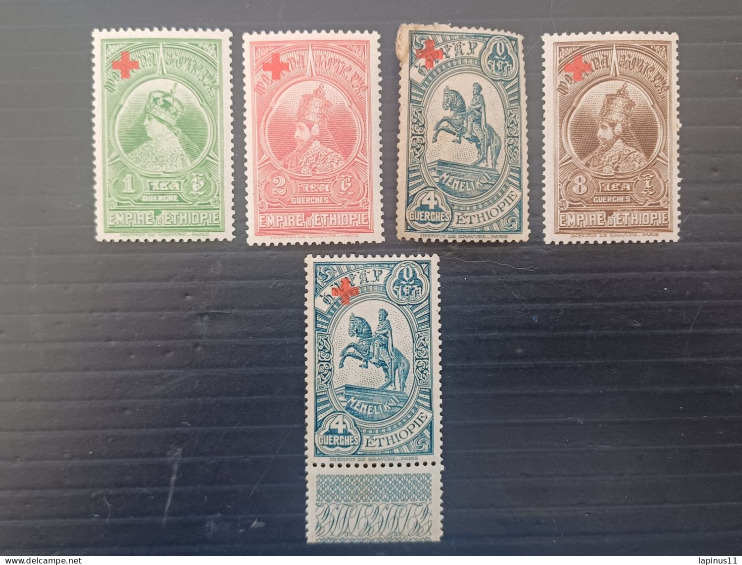 ETIOPIA 1936 AU PROFIT DE LA CROIX-ROUGE YVERT N 209-212 MNH - Ethiopie