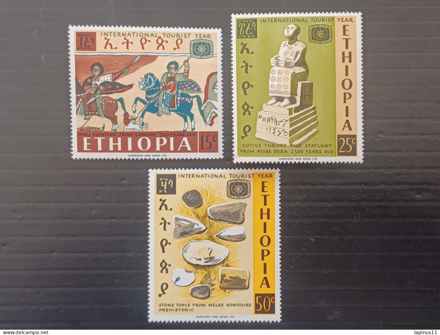 ETIOPIA 1967 ANNO INTERNAZIONALE DEL TURISMO YVERT 493-494-496 MNH - Äthiopien