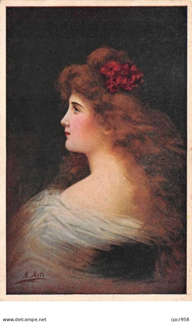 Llustrateur - N°60311 - Asti - Jeune Femme De Profil - Asti