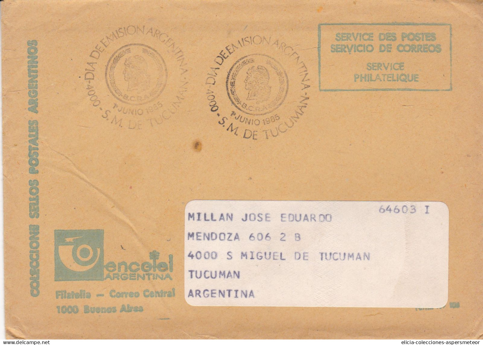 Argentina - 1985 - Booklet - Collection Of Argentine Postage Stamps ENCOTEL - Philatelique Service - Caja 30 - Carnets